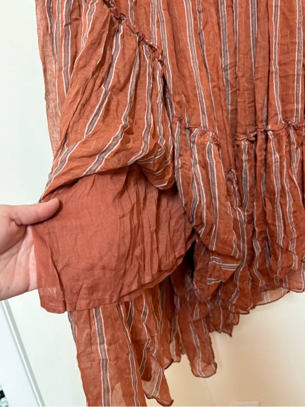 NWOT Free People FP One Ember Printed Midi Skirt Size Medium - Picture 10 of 13